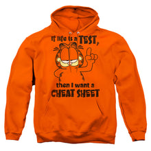 Load image into Gallery viewer, Garfield Cheat Sheet Mens Hoodie Orange