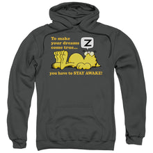 Load image into Gallery viewer, Garfield Stay Awake Mens Hoodie Charcoal