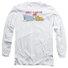 Load image into Gallery viewer, Garfield Annoy Someone Mens Long Sleeve Shirt White Officially Licensed