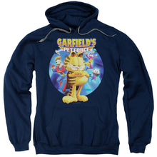 Load image into Gallery viewer, Garfield Dvd Art Mens Hoodie Navy