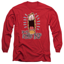 Load image into Gallery viewer, Garfield Friday Mens Long Sleeve Shirt Red Officially Licensed