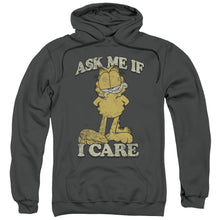 Load image into Gallery viewer, Garfield Ask Me Mens Hoodie Charcoal