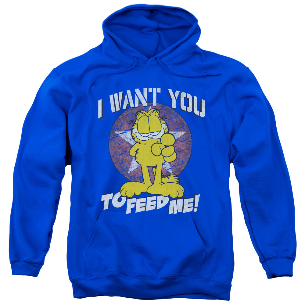 Garfield I Want You Mens Hoodie Royal Blue