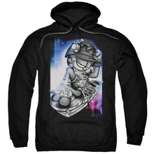 Load image into Gallery viewer, Garfield Dj Lazy Mens Hoodie Black