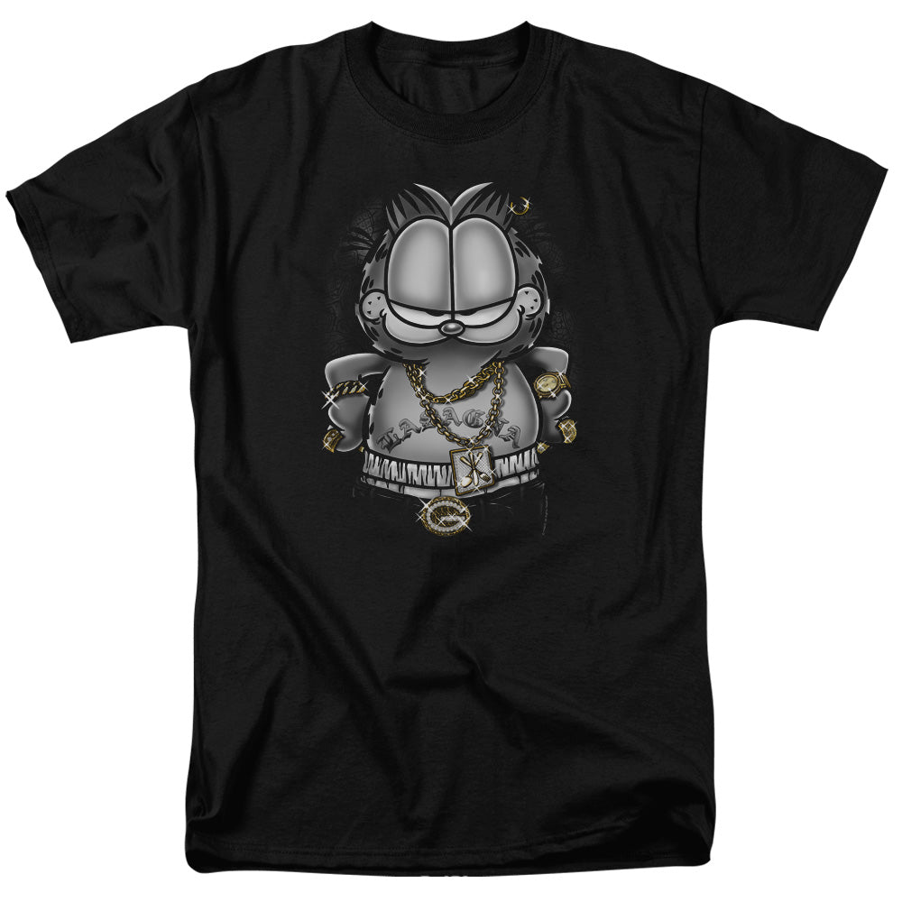 Garfield Lasagna For Life Mens T Shirt Black