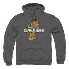 Load image into Gallery viewer, Garfield Retro Garf Mens Hoodie Charcoal