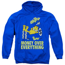 Load image into Gallery viewer, Garfield Money Is Everything Mens Hoodie Royal Blue