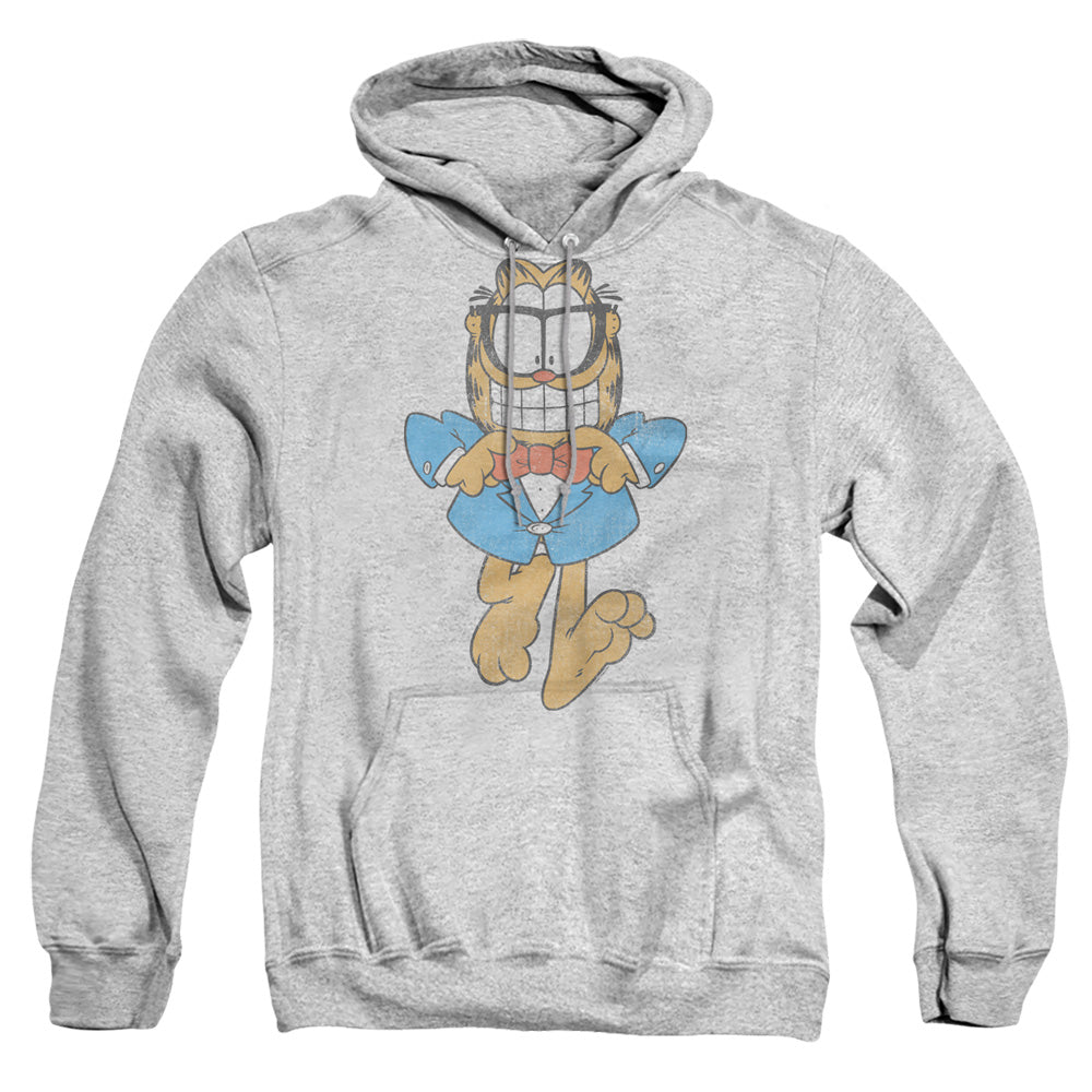 Garfield Dapper Cat Mens Hoodie Athletic Heather