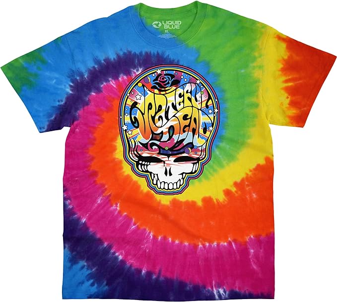 Grateful Dead SYF Steal Your Face Tie Dye Mens T Shirt