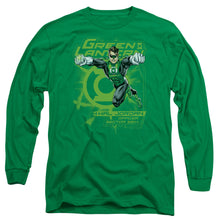 Load image into Gallery viewer, Green Lantern Sector 2814 Mens Long Sleeve Shirt Kelly Green Officially Licensed
