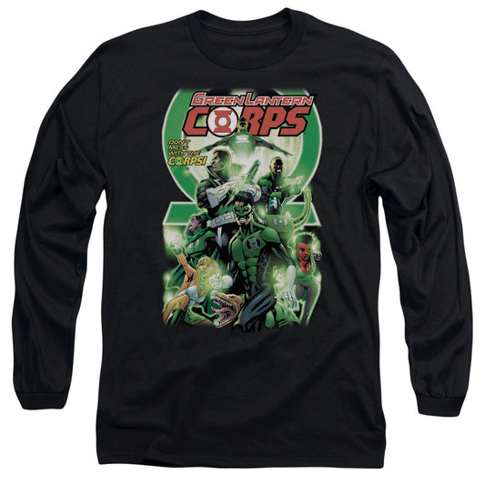 Green Lantern Gl Corps #25 Cover Mens Long Sleeve Shirt Black Officially Licensed