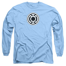 Load image into Gallery viewer, Green Lantern Blue Lantern Logo Mens Long Sleeve Shirt Carolina Blue Officially Licensed