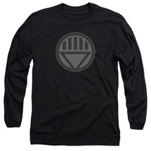 Load image into Gallery viewer, Green Lantern Black Symbol Mens Long Sleeve Shirt Black Officially Licensed
