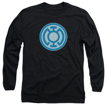 Load image into Gallery viewer, Green Lantern Blue Symbol Mens Long Sleeve Shirt Black Officially Licensed