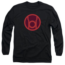 Load image into Gallery viewer, Green Lantern Red Symbol Mens Long Sleeve Shirt Black Officially Licensed