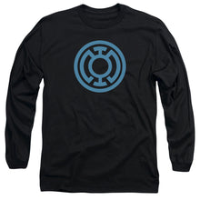Load image into Gallery viewer, Green Lantern Lt Blue Emblem Mens Long Sleeve Shirt Black Officially Licensed