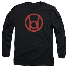 Load image into Gallery viewer, Green Lantern Red Emblem Mens Long Sleeve Shirt Black Officially Licensed