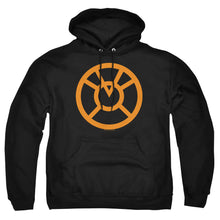 Load image into Gallery viewer, Green Lantern Orange Emblem Mens Hoodie Black