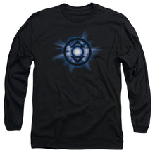 Load image into Gallery viewer, Green Lantern Indigo Glow Mens Long Sleeve Shirt Black Officially Licensed