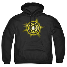 Load image into Gallery viewer, Green Lantern Yellow Glow Mens Hoodie Black