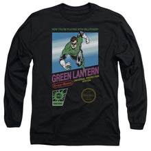Load image into Gallery viewer, Green Lantern Box Art Mens Long Sleeve Shirt Black Officially Licensed