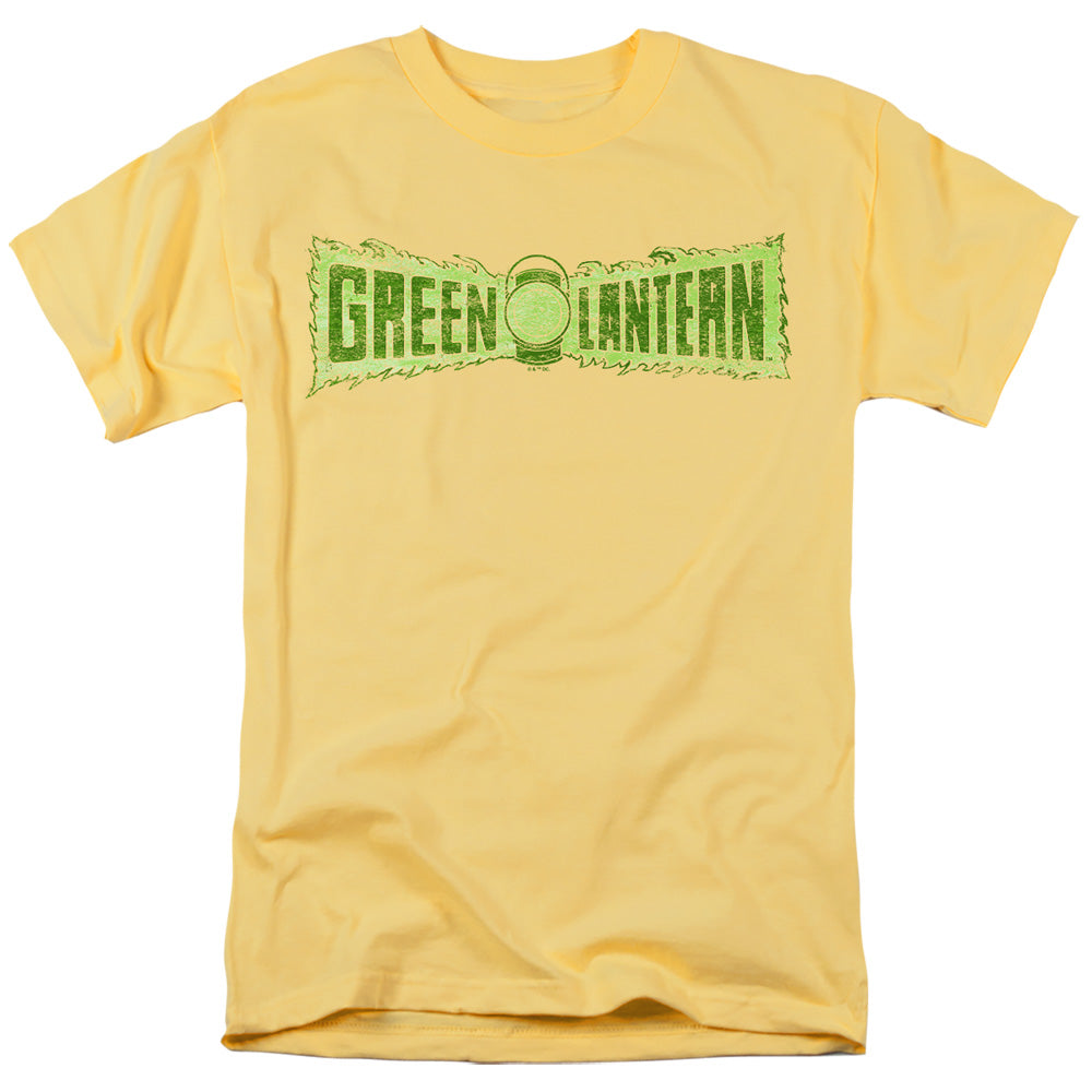 Green Lantern Flame Logo Mens T Shirt Kelly Green