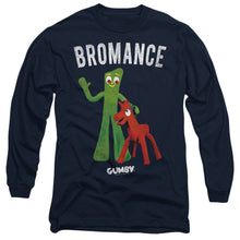Load image into Gallery viewer, Gumby Bromance Mens Long Sleeve Shirt Navy Officially Licensed