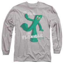 Load image into Gallery viewer, Gumby Flex Mens Long Sleeve Shirt Athletic Heather Officially Licensed