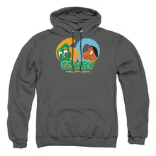 Load image into Gallery viewer, Gumby 60Th Mens Hoodie Charcoal