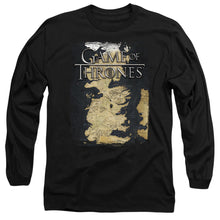 Load image into Gallery viewer, Game Of Thrones Series Map Mens Long Sleeve Shirt Black Officially Licensed