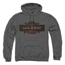 Load image into Gallery viewer, Game Of Thrones Title Sequence Logo Mens Hoodie Charcoal