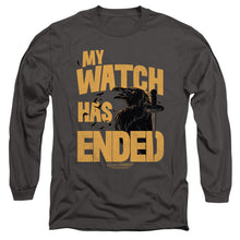 Load image into Gallery viewer, Game Of Thrones My Watch Has Ended Mens Long Sleeve Shirt Charcoal Officially Licensed