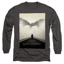 Load image into Gallery viewer, Game Of Thrones Dragon 2 Mens Long Sleeve Shirt Charcoal Officially Licensed