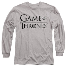 Load image into Gallery viewer, Game Of Thrones Logo 1 Mens Long Sleeve Shirt Athletic Heather Officially Licensed