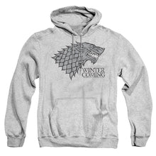 Load image into Gallery viewer, Game Of Thrones Startk Winter Is Coming On Gray Mens Hoodie Athletic Heather