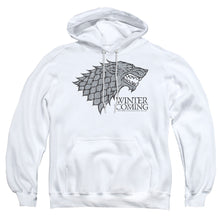 Load image into Gallery viewer, Game Of Thrones Startk Winter Is Coming On White Mens Hoodie White