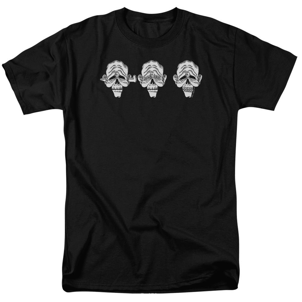Hear No Heads Mens T Shirt Black