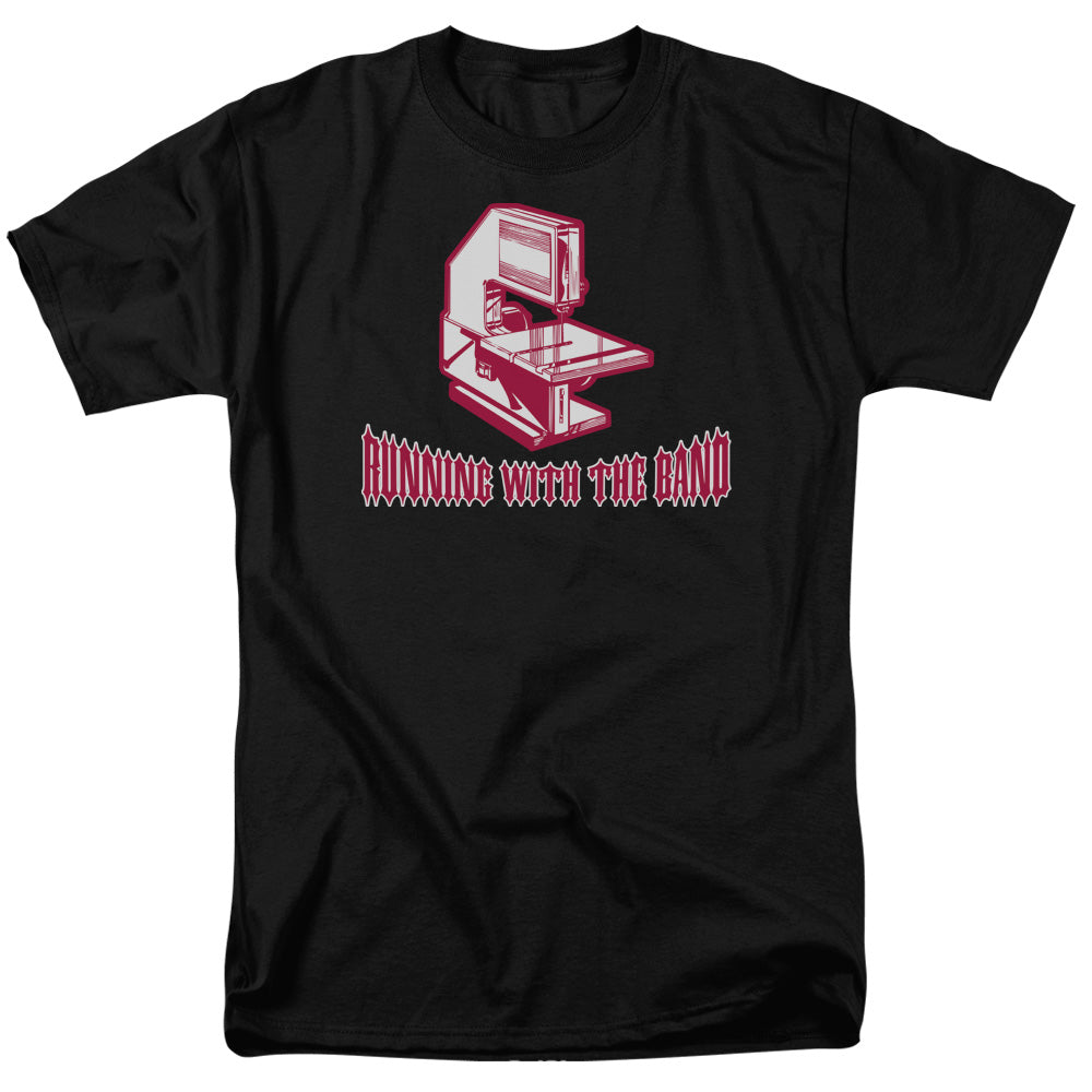 Running With The Band Mens T Shirt Black