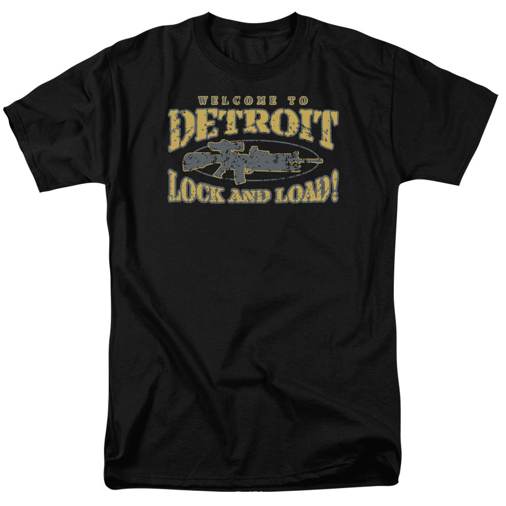 Lock And Load Mens T Shirt Black