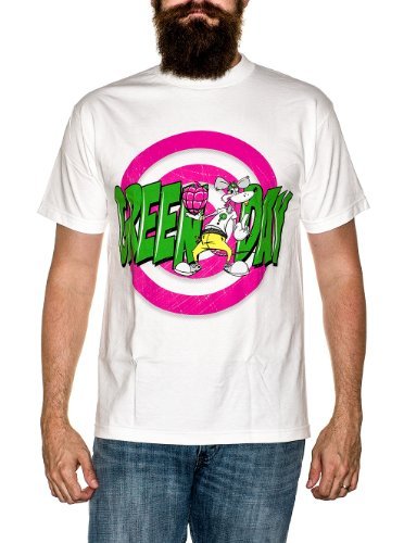 Green Day Green Day Rat Men'S T-Shirt, White, Medium Mens T Shirt