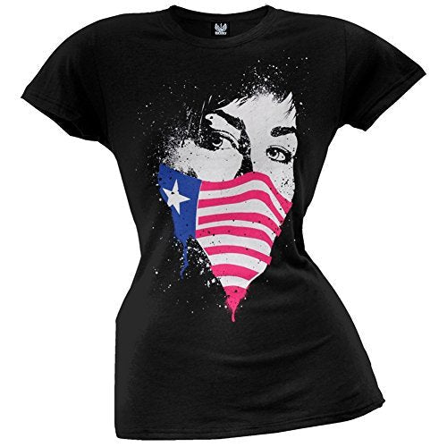 Green Day Juniors: Green Day - American Mask Juniors (Slim) T-Shirt Size L Mens T Shirt
