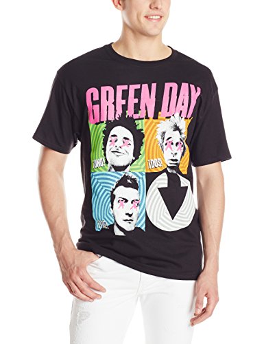 Green Day Spiral(Black) Mens T Shirt