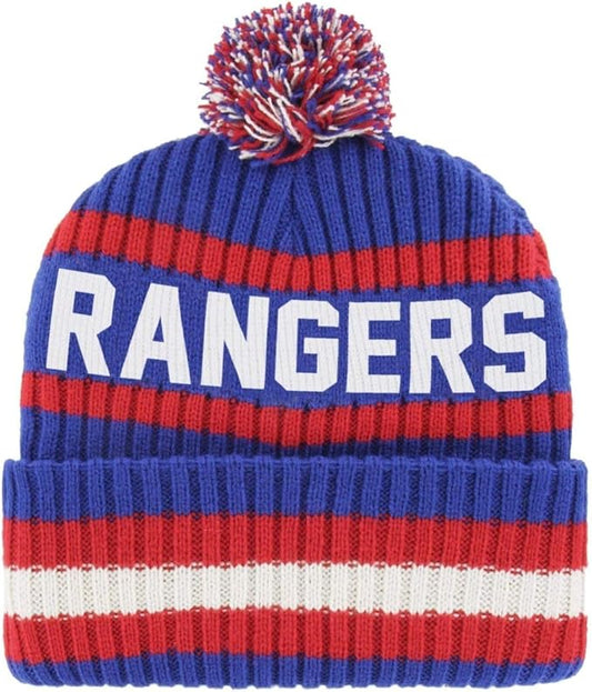47 Brand NHL New York Rangers Bering Cuff Knit Winter Hat Beanie