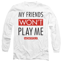 Load image into Gallery viewer, Monopoly My Friends Mens Long Sleeve Shirt White