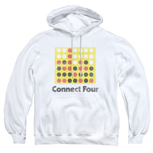Load image into Gallery viewer, Connect Four Classic Logo Distressed Mens Hoodie White