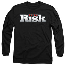 Load image into Gallery viewer, Risk Logo Mens Long Sleeve Shirt Black Officially Licensed