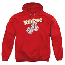 Load image into Gallery viewer, Yahtzee Tumbling Dice Mens Hoodie Red
