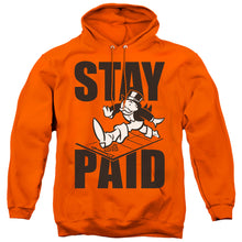Load image into Gallery viewer, Monopoly Stay Paid Evergreen Mens Hoodie Orange