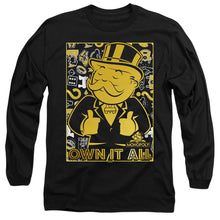 Load image into Gallery viewer, Monopoly Own Mens Long Sleeve Shirt Black