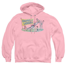 Load image into Gallery viewer, Chutes And Ladders Old School Mens Hoodie Pink